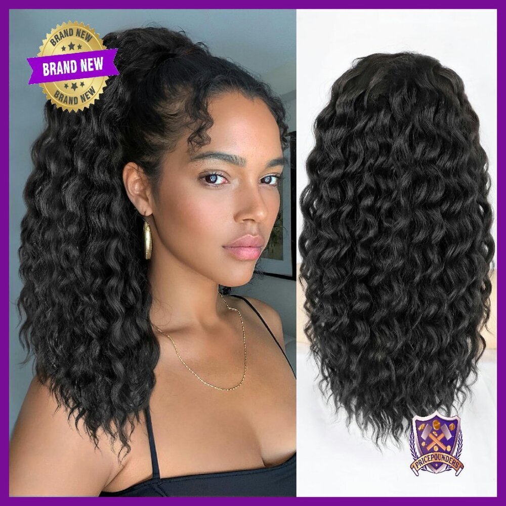 18 Inch Curly Synthetic Ponytail Extension Clip-In Hairpiece for Daily Party